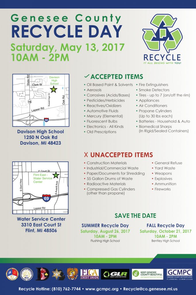 Genesee County Recycle Day Flint Neighborhoods United