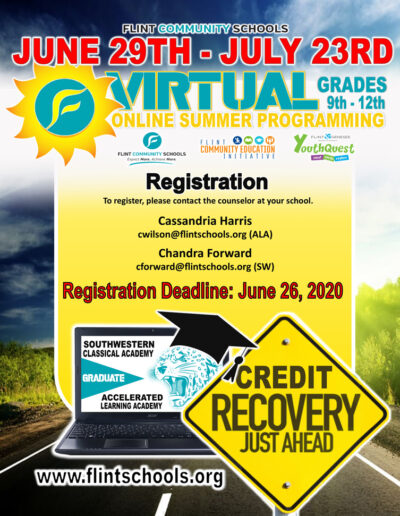 PRESS RELEASE: Flint Community Schools 2020 Virtual Summer Programming ...