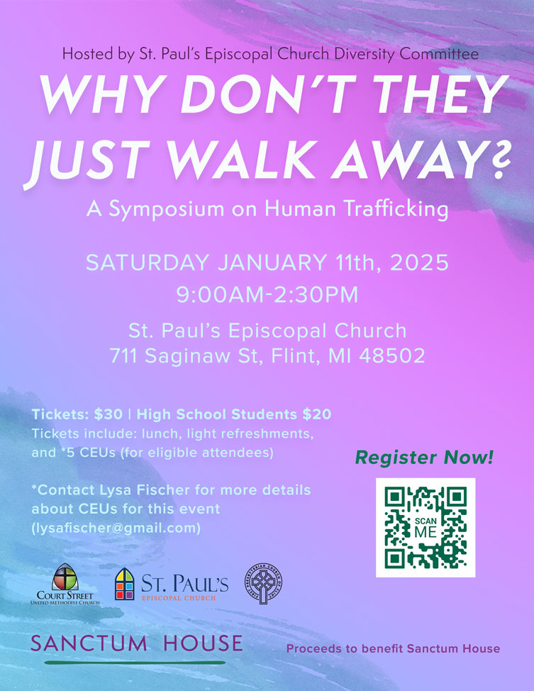 Human Trafficking Symposium at St. Paul's Episcopal, Flint 1/11/2025